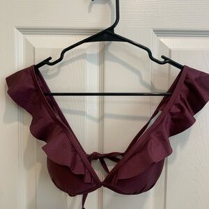 No Boundaries Deep Purple Bikini Top